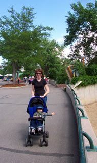 Mom and Max enter the zoo