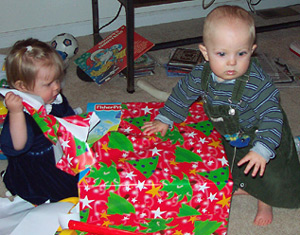Isabelle & Max quickly figure out this new game